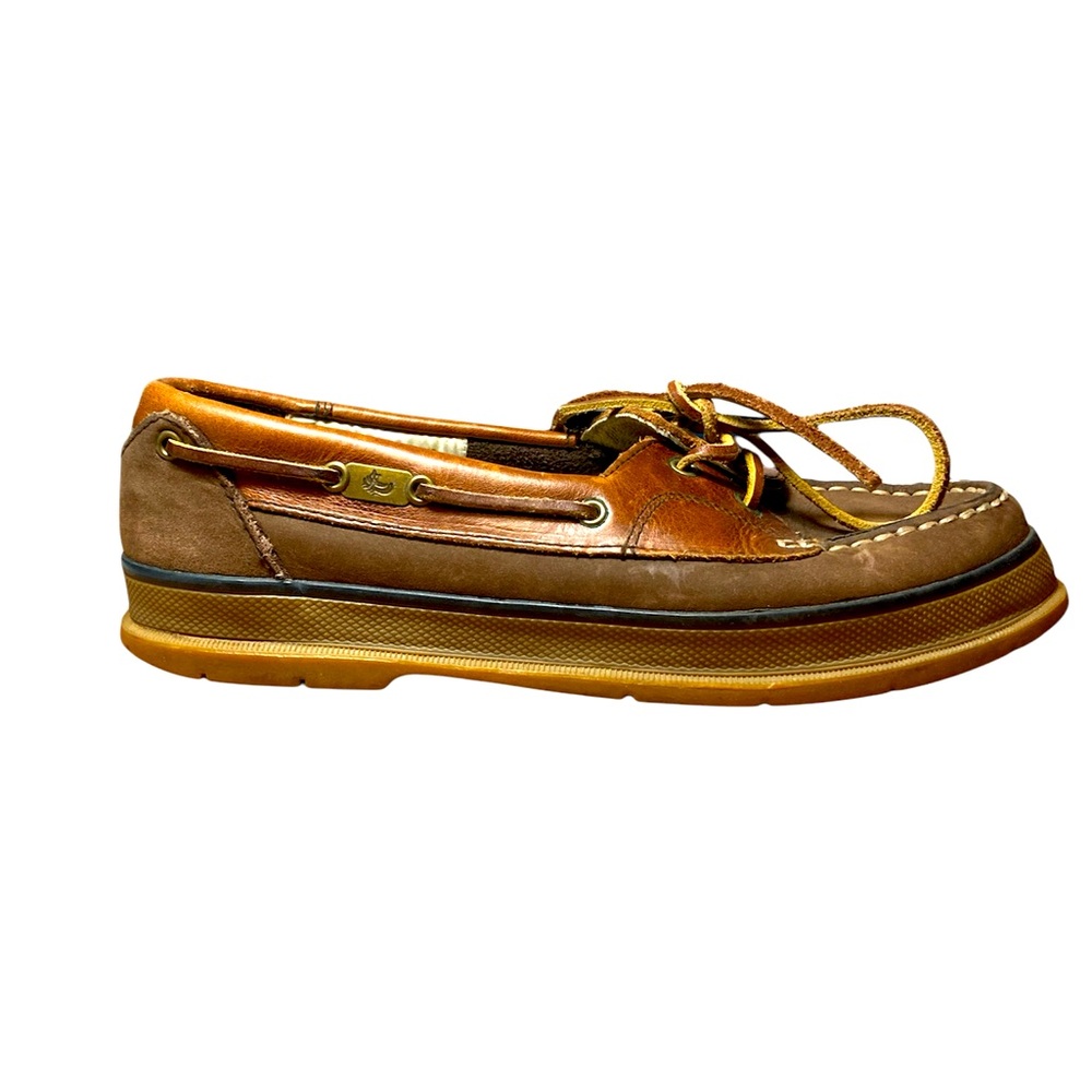 G.H. Bass Brown Leather Boat Shoes